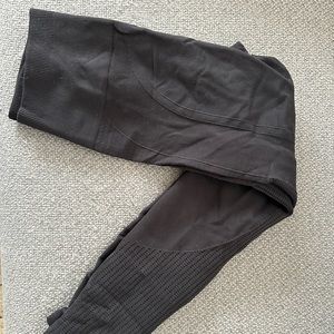 Lululemon black leggings, 27 length thick material
